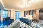 «Wellton Riverside SPA Hotel» četrzvaigžņu Superior viesnīca piedāvās 222 komfortablus numuriņus, izsmalcinātu ēdināšanu un lielāko Spa kompleksu Vecr 48