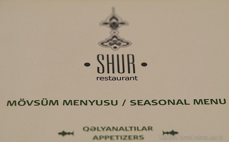 Travelnews.lv iepazīst moderna stila restorānu «Shur» Azerbaidžānas galvaspilsētā. Sadarbībā ar Latvijas vēstniecību Azerbaidžānā un tūrisma firmu «RA 240756