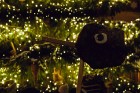 Vecrīgā un Ziemassvētku tirdziņā Doma laukumā noritēja latviska saulgriežu svinēšana ar dziesmām, bluķa vilkšanu un jautrām izdarībām 49