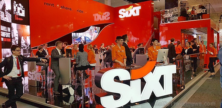 «Sixt»  kā pirmā premium klases auto noma pasaulē prezentē mobilitātes platformas aplikāciju tūrisma izstādē «ITB Berlin»  - «SIXT rent, SIXT share un 248630