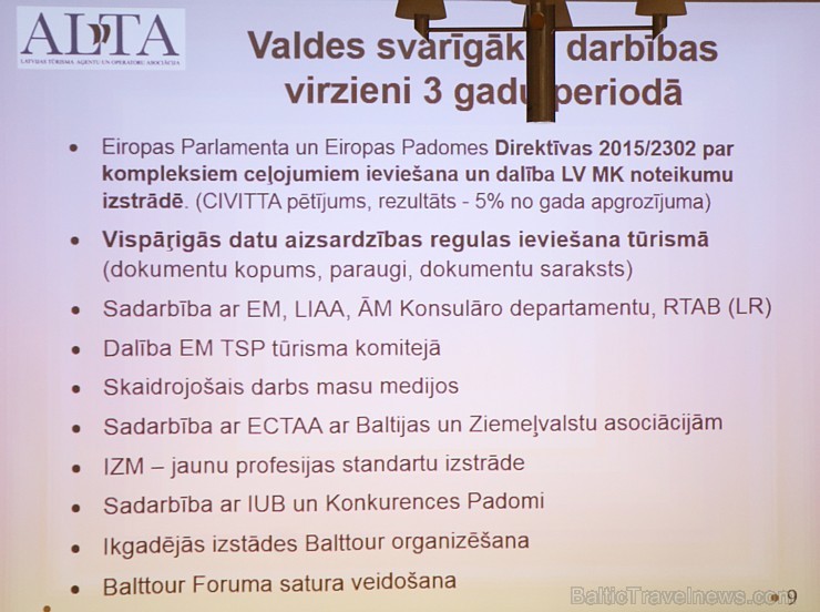 Rīgā 9.04.2019 pulcējas Latvijas Tūrisma Aģentu un Operatoru Asociācijas «ALTA» biedri uz kopsapulci un ievēl jaunu valdi 250837