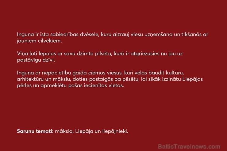 Liepājas pilsēta ikvienam Latvijas iedzīvotājam piedāvā iespēju atbraukt ciemos pie īstiem liepājniekiem un pavadīt neaizmirstamu nedēļas nogali Liepā 251135