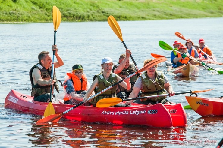 Aizsargājamo ainavu apvidū Augšdaugava notika pasākums Lielais plosts 2019, kas aktīvās atpūtas cienītāju vidū jau ir kļuvis iecienīts un tuvs 255938