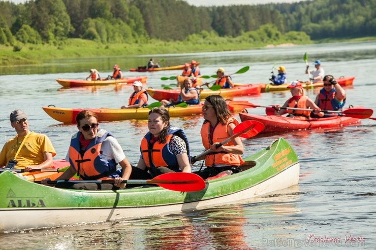 Aizsargājamo ainavu apvidū Augšdaugava notika pasākums Lielais plosts 2019, kas aktīvās atpūtas cienītāju vidū jau ir kļuvis iecienīts un tuvs 255942