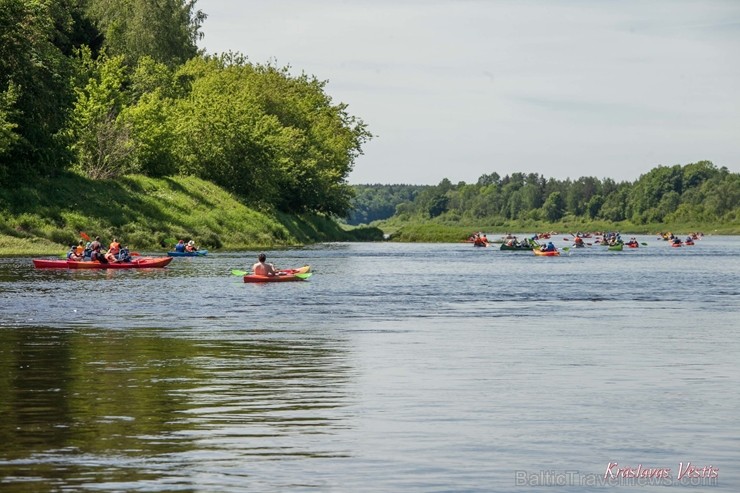 Aizsargājamo ainavu apvidū Augšdaugava notika pasākums Lielais plosts 2019, kas aktīvās atpūtas cienītāju vidū jau ir kļuvis iecienīts un tuvs 255945