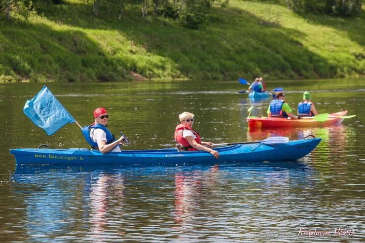 Aizsargājamo ainavu apvidū Augšdaugava notika pasākums Lielais plosts 2019, kas aktīvās atpūtas cienītāju vidū jau ir kļuvis iecienīts un tuvs 255973