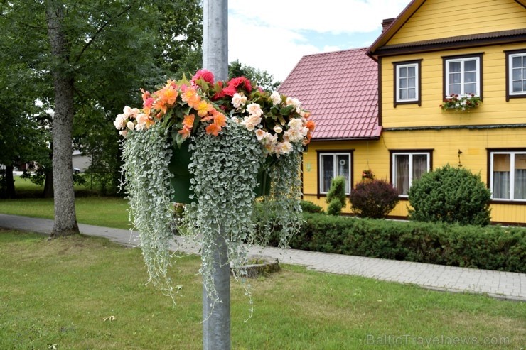 Šogad Preiļu pilsētas ziedu apstādījumos valda lillā, dzeltenais un oranžais tonis, bet Preiļu pilsētas centru rotā krāšņa ziedu upe 258390