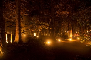 Vienkoču parkā norisinājās Uguns Nakts, kura mērķis ir vienu īso rudens dienu padarīt ilgāk gaišu, dot iespēju uzlādēt sevi ar sveču gaismu un siltumu 38