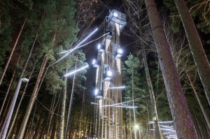 Jau trešo gadu Jūrmalā, Dzintaru mežaparkā, iemirdzējušās gaismas skulptūras un dekori, veidoti no tūkstošiem LED lampiņu virtenēm 7