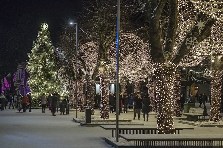 Ogres pilsēta Ziemassvētku gaidīšanas laikā ir mirdzošu lampiņu ieskauta 272784