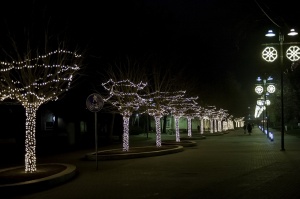 Ogres pilsēta Ziemassvētku gaidīšanas laikā ir mirdzošu lampiņu ieskauta 4