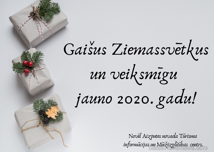 Travelnews.lv pateicas par mīļajām Ziemassvētku dāvanām un apsveikumiem - Aizputes novada Tūrisma informācijas centrs 274137