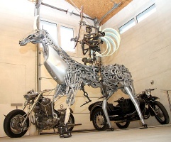Travelnews.lv Preiļos iepazīst unikālu vietu Latvijai «Nester Custom Moto & Metal Art Gallery» 30