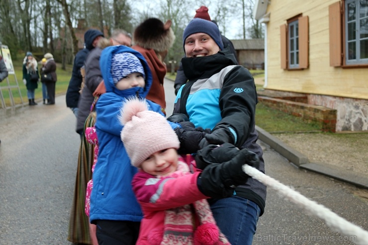 Turaidas muzejrezervātā lustīgi svin latviešu gadskārtu svētkus – Meteņus, iezīmējot zemnieku jaunā gada sākumu un simboliski metot gadskārtu metus uz 277045