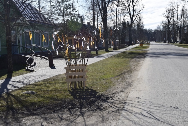 Simtiem krāsainu tauriņu nolaidušies Preiļu pilsētā un tiecas pretī pavasarim 280580