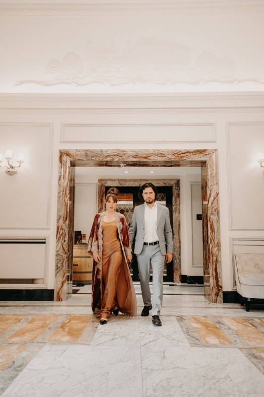 Katrīna Gupalo un Andrejs Osokins viesnīcā «Grand Hotel Kempinski Riga» izveidojuši jaunu koncertstāstu ciklu «Ceļojums». Foto: Aksels Zirnis 292221