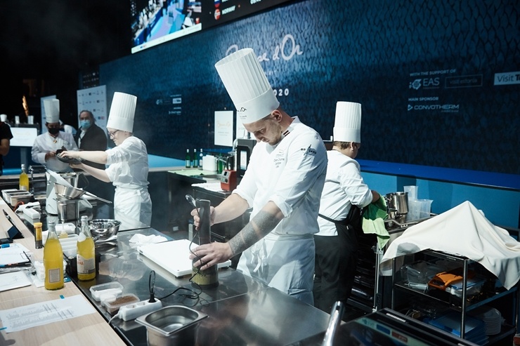 Latvijas pavāra Dināra Zvidriņa dalība Tallinas pavāru konkursā «Bocuse dor Europe 2020». Foto: bocusedor.com 292885