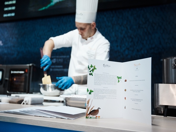 Latvijas pavāra Dināra Zvidriņa dalība Tallinas pavāru konkursā «Bocuse dor Europe 2020». Foto: bocusedor.com 292898