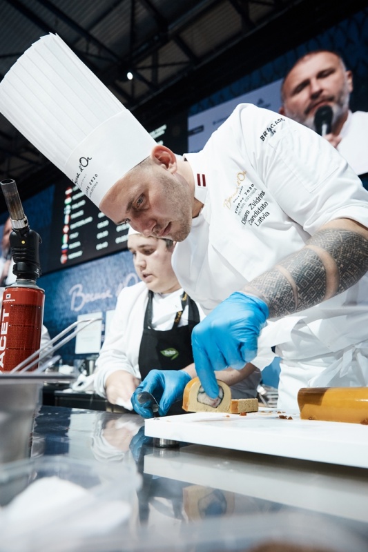 Latvijas pavāra Dināra Zvidriņa dalība Tallinas pavāru konkursā «Bocuse dor Europe 2020». Foto: bocusedor.com 292931