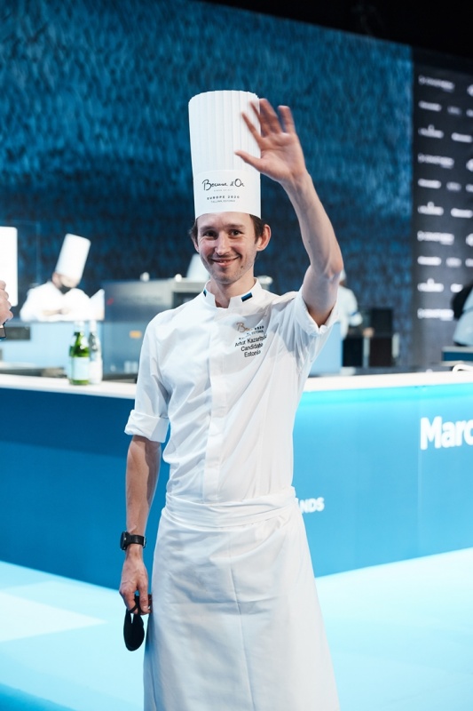 Latvijas pavāra Dināra Zvidriņa dalība Tallinas pavāru konkursā «Bocuse dor Europe 2020». Foto: bocusedor.com 292944