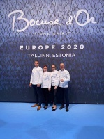 Latvijas pavāra Dināra Zvidriņa dalība Tallinas pavāru konkursā «Bocuse dor Europe 2020». Foto: bocusedor.com 2