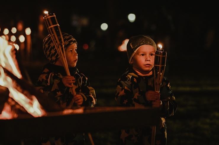 Sigulda mīļi atzīmē Lāčplēša dienu. Foto: Ginta Zīverte 294359