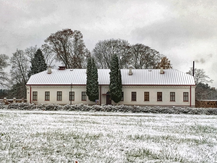 Krāslava  ietinas baltā sniega rotā. Foto: Inga Pudnika 294577