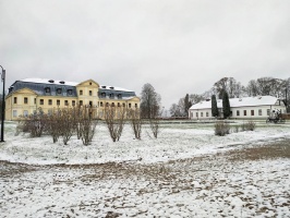 Krāslava  ietinas baltā sniega rotā. Foto: Inga Pudnika 5