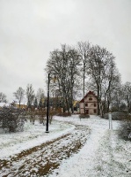 Krāslava  ietinas baltā sniega rotā. Foto: Inga Pudnika 7