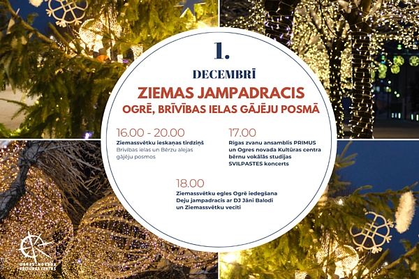 Ogrē ieskandinās 1.decembrī Ziemas jampadraci