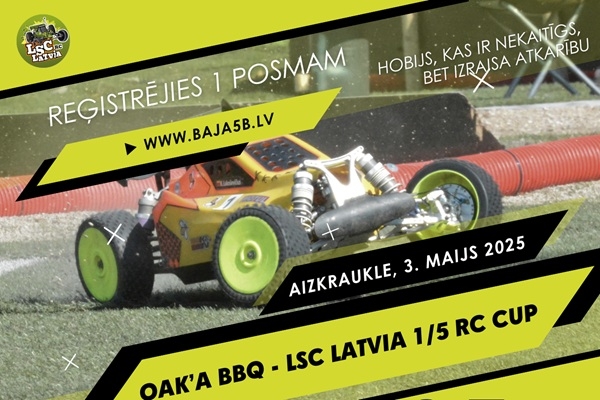Lielizmēra radiovadāmo modeļu sacensības 3. maijā, Aizkrauklē