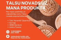 Diskusija TALSU NOVADS UZ MANA PRODUKTA Talsu novada TIC