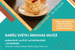 "Mājas kafejnīcu dienas" Ārdavas muižā Preiļu novada TIC