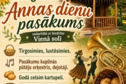 Atpūtas un ceļojumu piedāvājumi 20.07.2026 - 25.07.2026 Annas dienas pasākums brīvdienu mājā  Madonas TIC