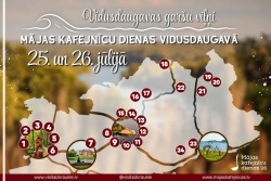 Atpūtas un ceļojumu piedāvājumi 25.07.2026 - 26.07.2026 Mājas kafejnīcu dienas Vidusdaugavā! Aizkraukles novada TIC